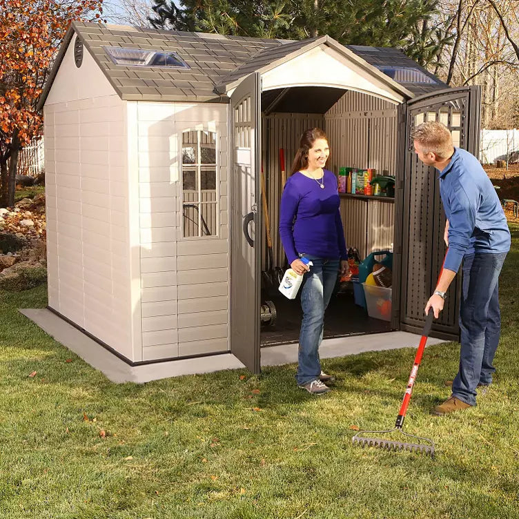 Lifetime 10ft x 8ft Outdoor Storage Shed with Carriage Doors - image 4