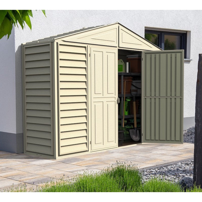 DuraMax 10.5ft x 2.75ft SidePro Vinyl Shed with Foundation Kit - image 3