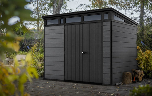 Keter Cortina 9×7 Storage Shed – Graphite - image 2