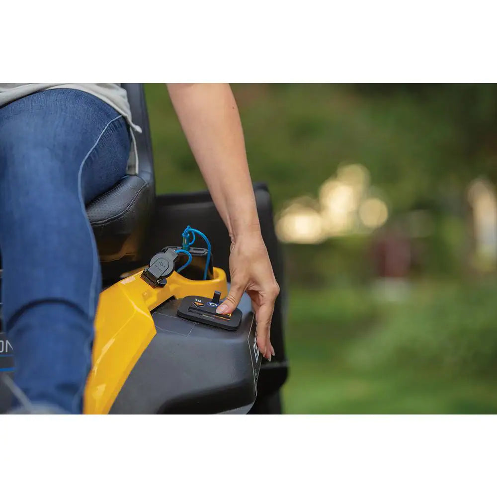30 In. 56-Volt MAX 30 Ah Battery Lithium-Ion Electric Drive Cordless Riding Lawn Tractor with Mulch Kit Included - image 8