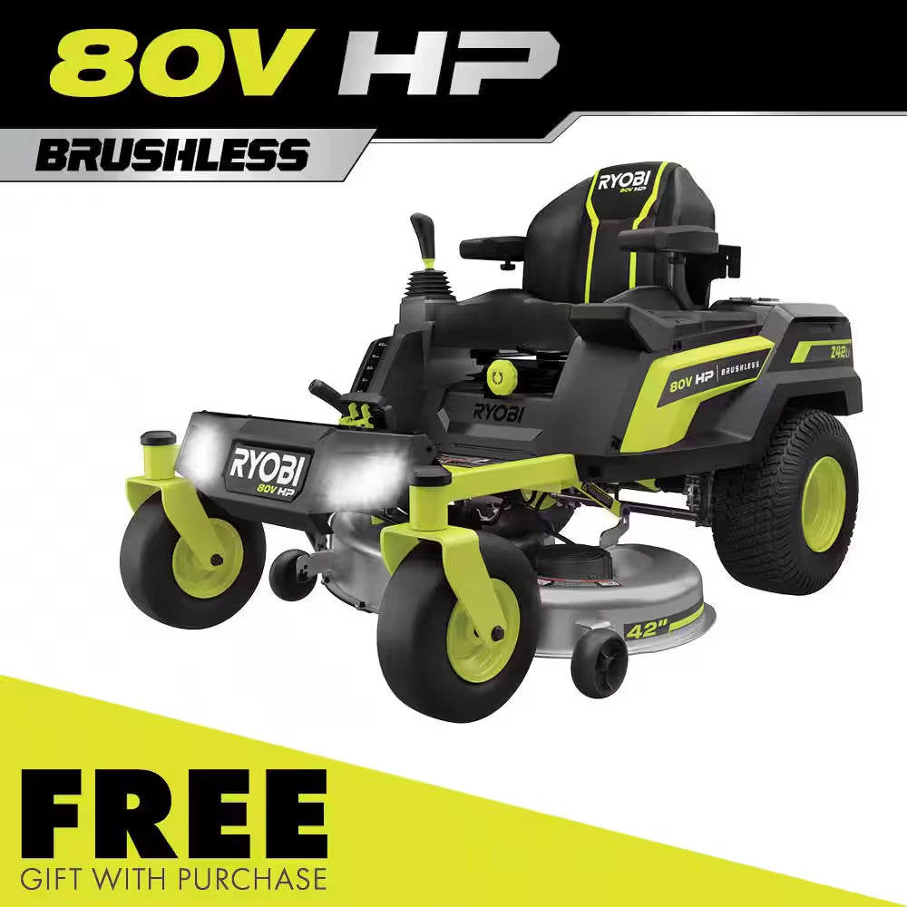 80V HP Brushless 54 In. Battery Electric Cordless Zero Turn Riding Mower (3) 80V Batteries (4) 40V Batteries and Charger - image 17