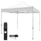 Caravan Canopy TitanShade 10 x 10 Steel Frame Portable Instant Canopy Kit, White