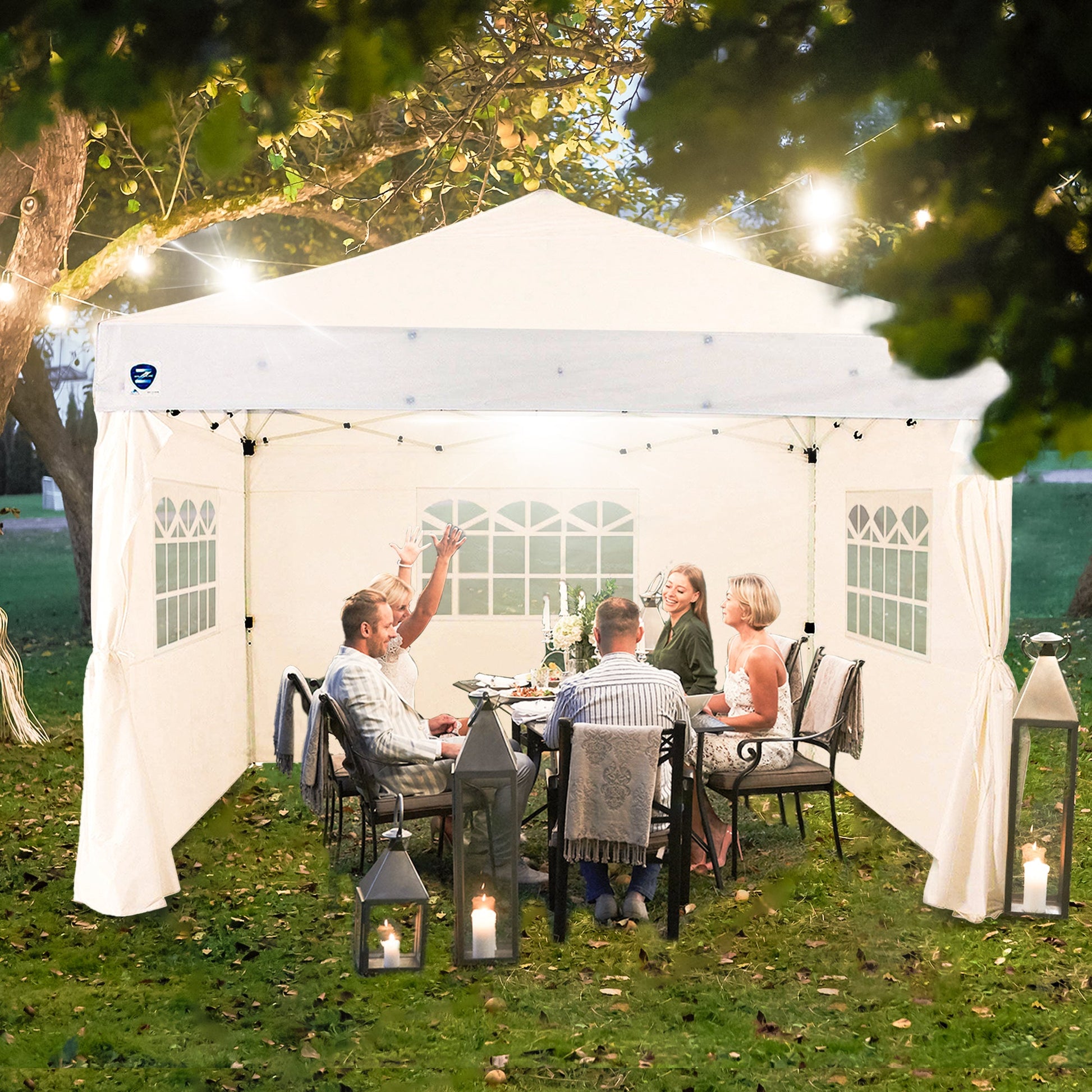 Z Shade Venture 12 x 10 Foot Lawn Garden Event Outdoor Pop Up Canopy Tent, White — image 4