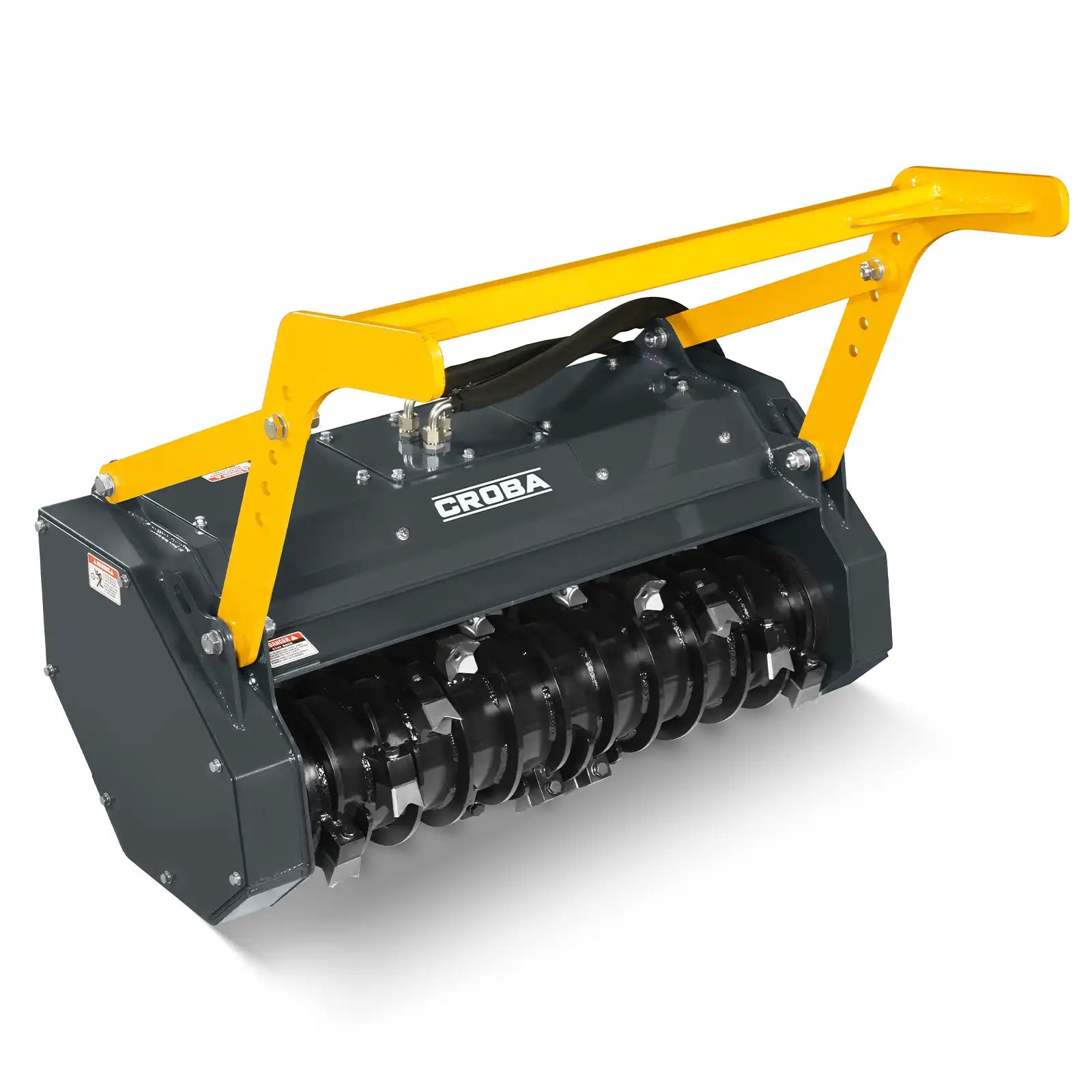 37"Mini Skid Steer Drum Forestry Brush Mulcher Attachment, Hydraulic Flow Range 11 To 16 GPM,MCH37 - image 9