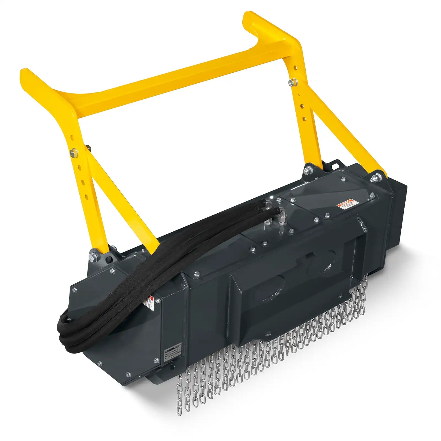 37"Mini Skid Steer Drum Forestry Brush Mulcher Attachment, Hydraulic Flow Range 11 To 16 GPM,MCH37 - image 11