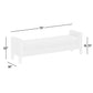 Keane 70" Weathered Natural Wood Upholstered Bench