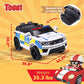 TOBBI 12 Volt Battery Powered Ride On 3 Speed Police SUV for Ages 3 Years & Up — image 11