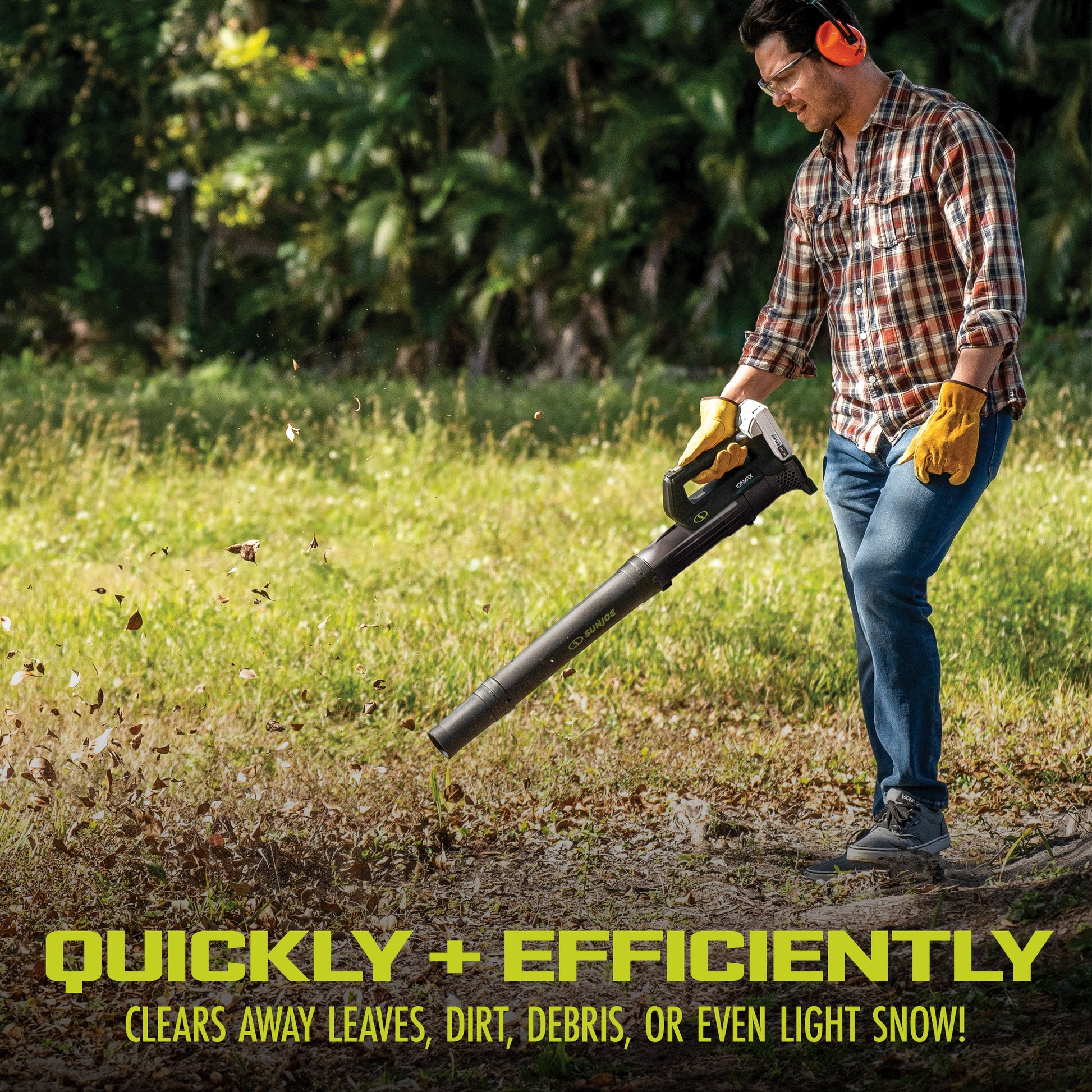 Sun Joe IONMAX Cordless Leaf Blower, Grass and Hedge Trimmer Kit, 24V-GT4MAX-LTE — image 9
