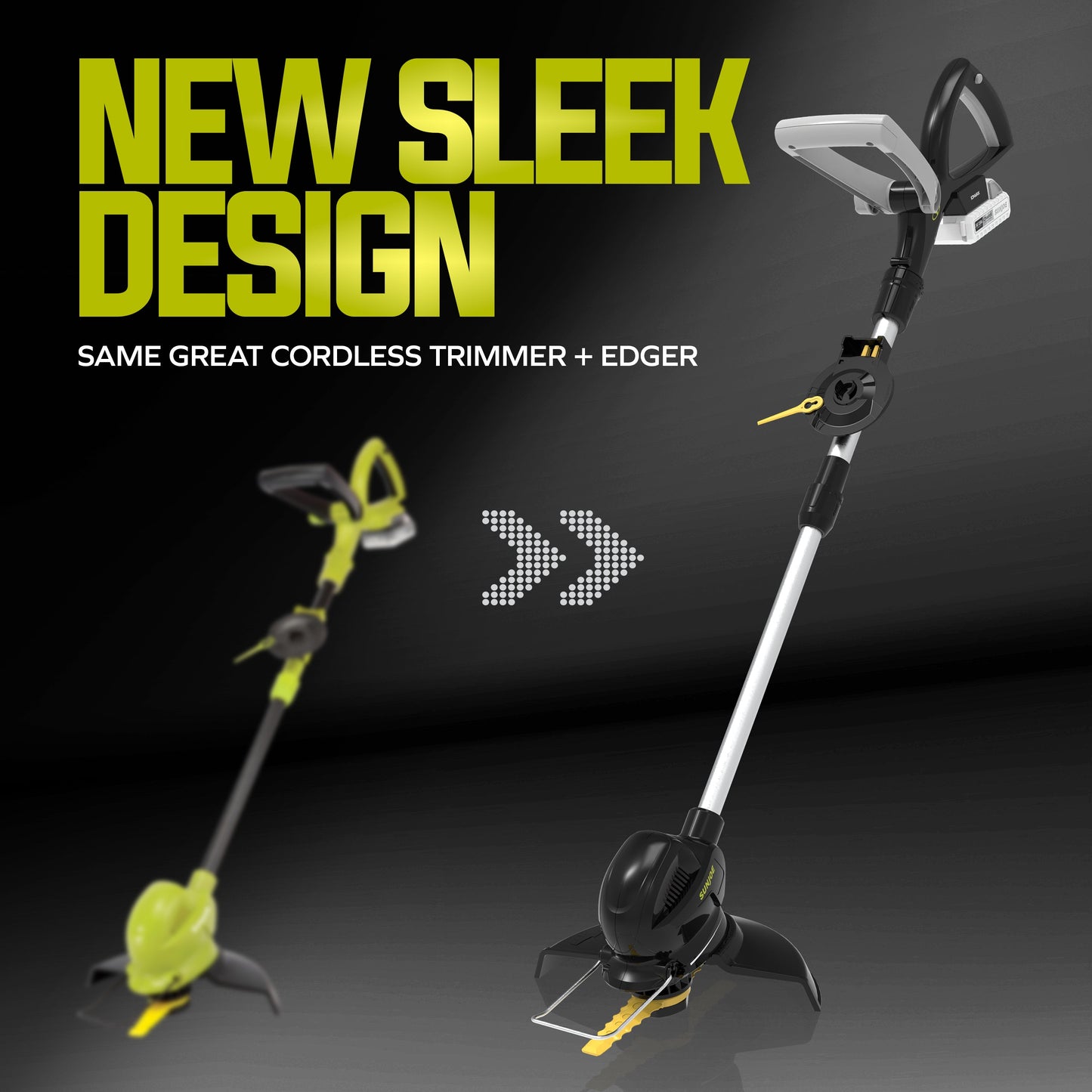 Sun Joe 10” Stringless Lawn Trimmer Charger SharperBlade, Green, 24V-SB10-LTE — image 2