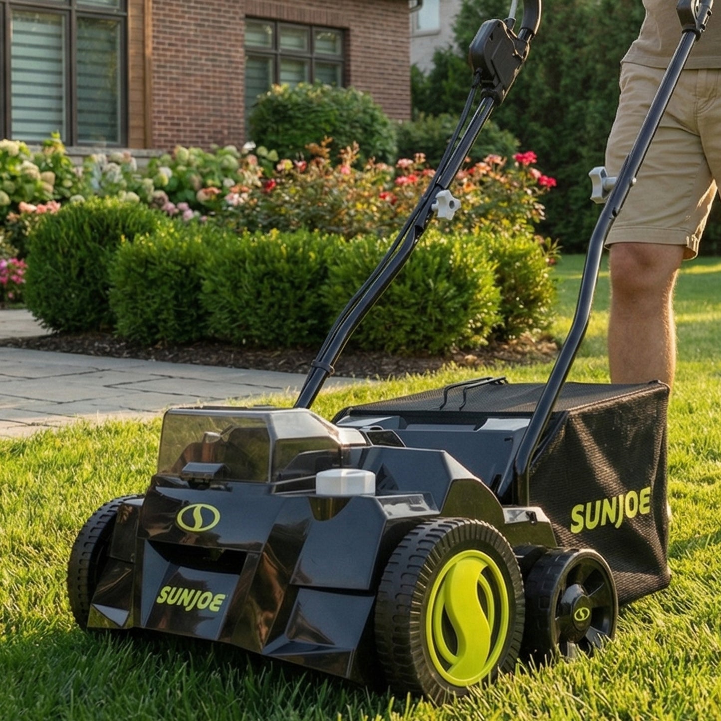 Sun Joe Cordless Scarifier/Dethatcher, Brushless Motor, Batteries, 24V-X2-DTS15 — image 10