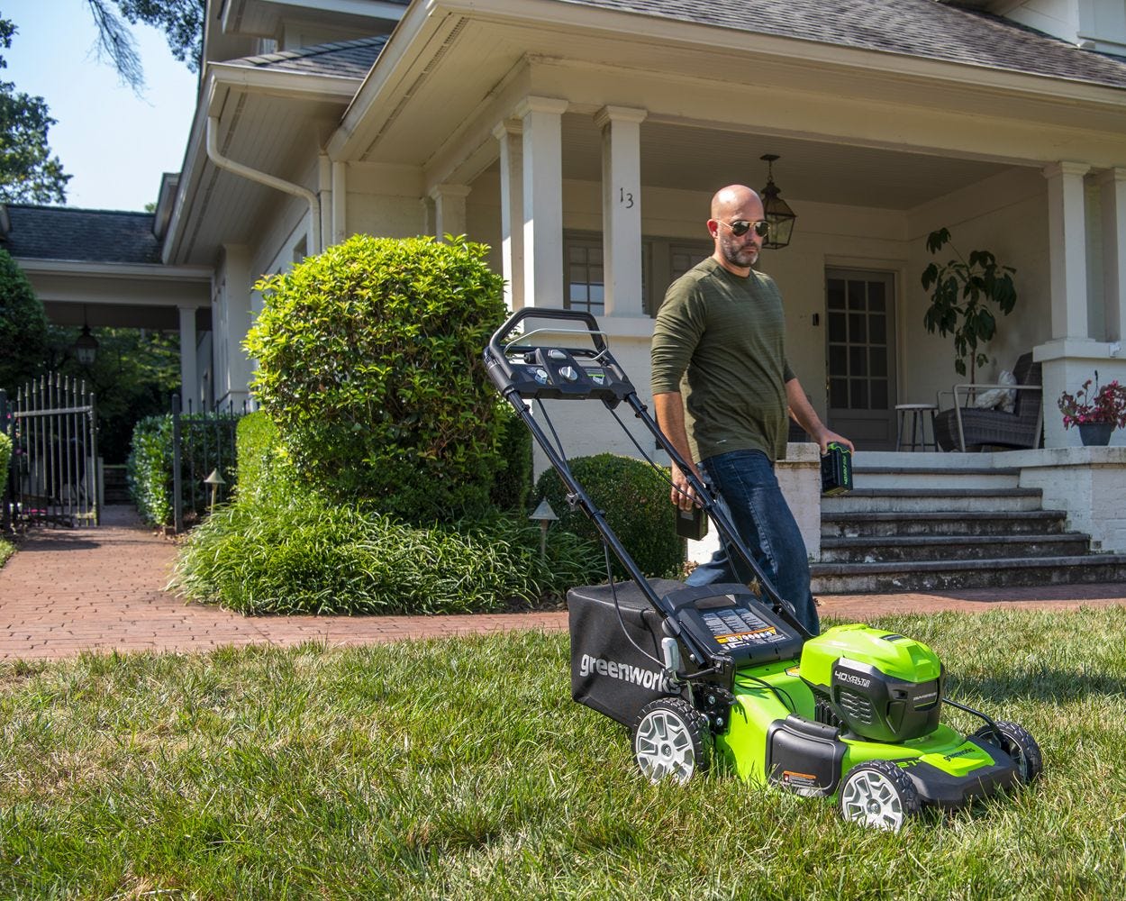 40V 21" Cordless Battery Self-Propelled Lawn Mower w/ (2) 4.0Ah USB Batteries & Charger - image 5