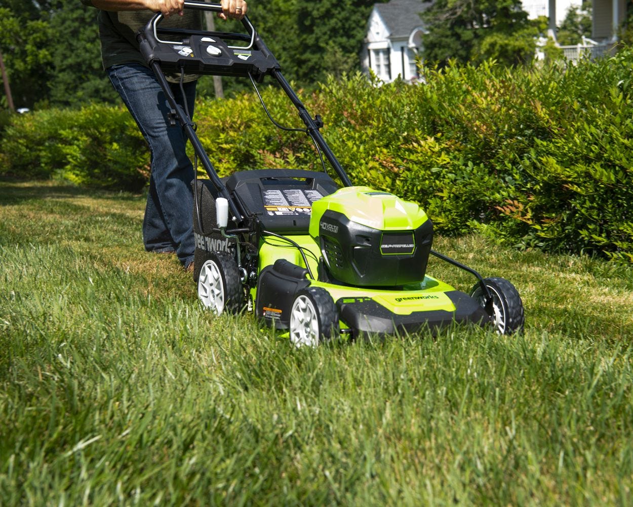 40V 21" Cordless Battery Self-Propelled Lawn Mower w/ (2) 4.0Ah USB Batteries & Charger - image 2