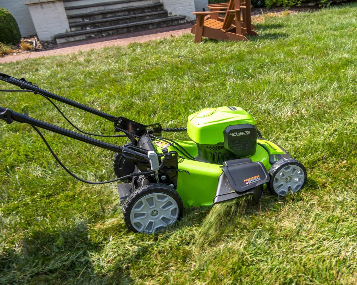 40V 21" Cordless Battery Self-Propelled Lawn Mower w/ (2) 4.0Ah USB Batteries & Charger - image 3