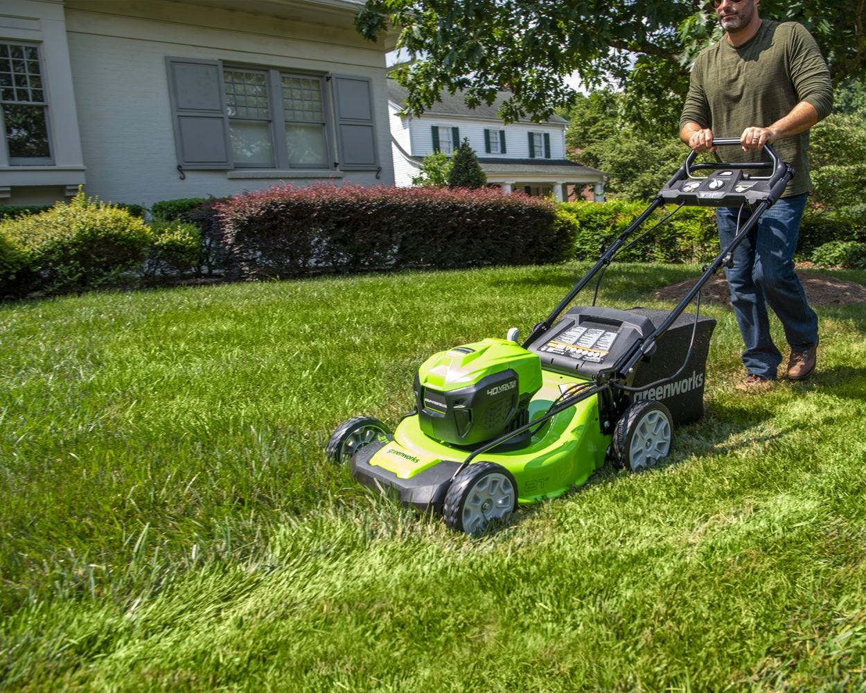 40V 21" Cordless Battery Self-Propelled Lawn Mower w/ (2) 4.0Ah USB Batteries & Charger - image 6
