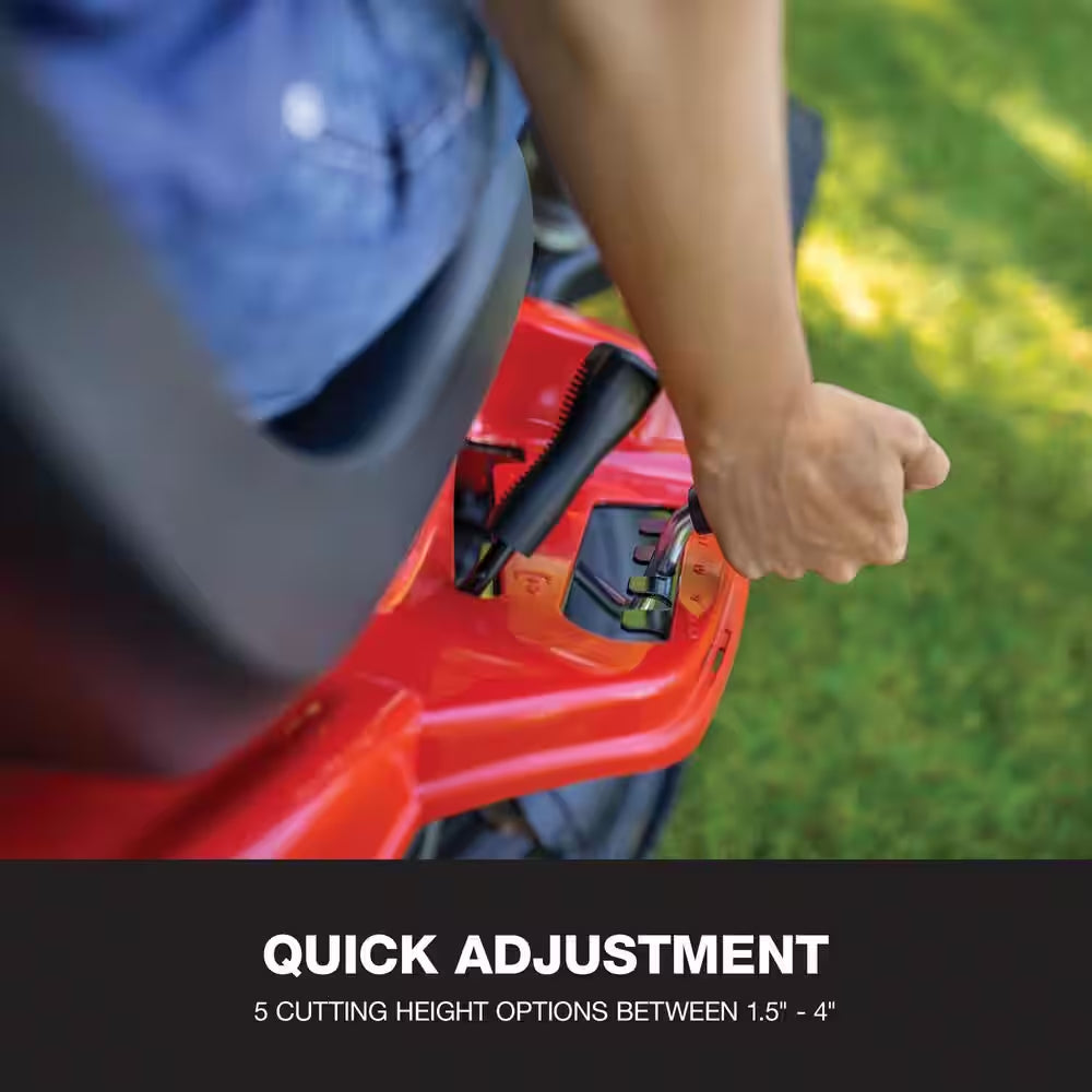 30 In. 10.5 HP Briggs and Stratton Engine 6-Speed Manual Drive Gas Rear Engine Riding Mower with Mulch Kit Included - image 5