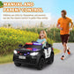 TOBBI 12 Volt Battery Powered Ride On Police SUV for Kids Ages 3 Years, Black — image 7
