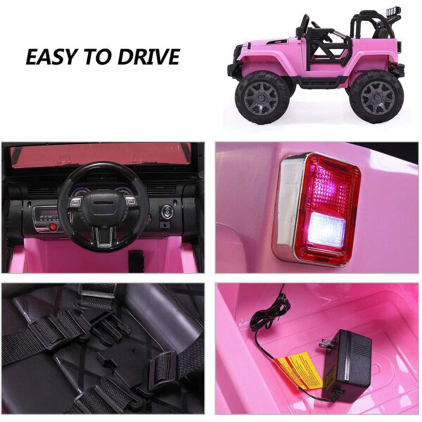 TOBBI 12V Kids Electric Battery Powered Wrangler Ride On Toy with Remote — image 10