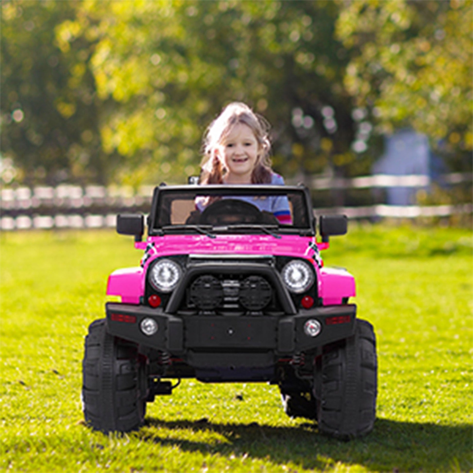 TOBBI 12V Kids Electric Battery Powered Wrangler Ride On Toy with Remote — image 12