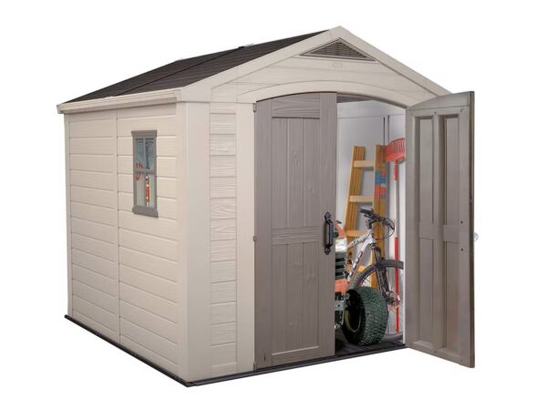 Keter Factor 8x8 Foot Large Resin Outdoor Shed - image 5