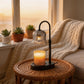 Adjustable Candle Warmer Lamp – Dimmable Wax Melt Warmer with Timer, Modern Ambient Table Light for Home Decor