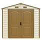 DuraMax 8ft x 6ft Storeall Vinyl Shed with Foundation Kit and window - image 5