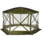 Clam Quick-Set Pavilion 12.5 x 12.5 Foot Portable Outdoor Canopy Shelter, Green — image 9