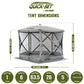 CLAM Quick Set Venture Canopy Shelter + CLAM Quick Set Screen, Gray (2 Pack) — image 5