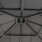 Sunjoy Hildreth 11 x 13 Foot Screened Gazebo Canopy Outdoor Pergola Tent, Black — image 9