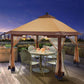 Suntime 12x12 Instant Pop Up Gazebo Solar Light Screen Canopy Tent Cover, Brown — image 7
