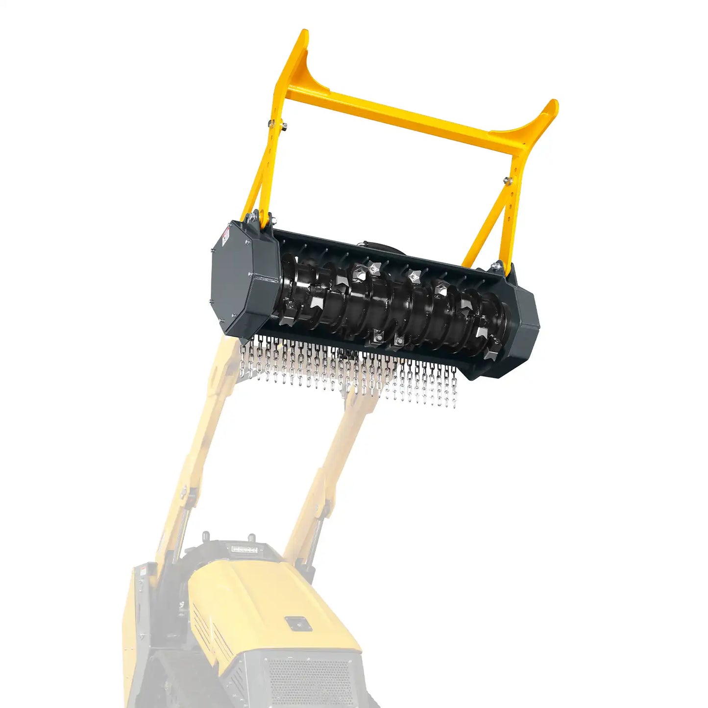 37"Mini Skid Steer Drum Forestry Brush Mulcher Attachment, Hydraulic Flow Range 11 To 16 GPM,MCH37 - image 15