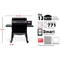 Weber SmokeFire Sear ELX4 Outdoor 24" Wood Fire Pellet Smart Smoker Grill, Black — image 2