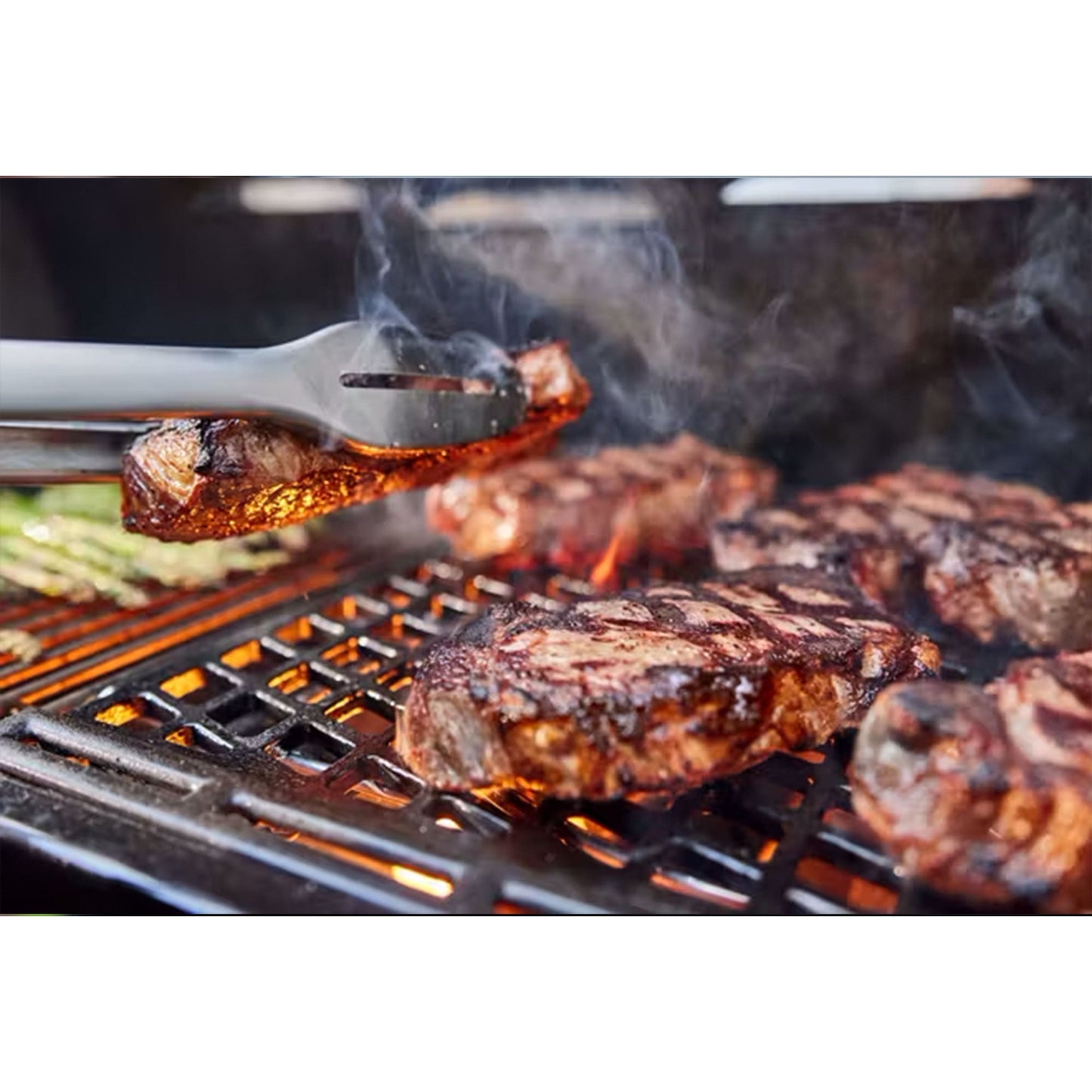 Weber SmokeFire Sear ELX4 Outdoor 24" Wood Fire Pellet Smart Smoker Grill, Black — image 5
