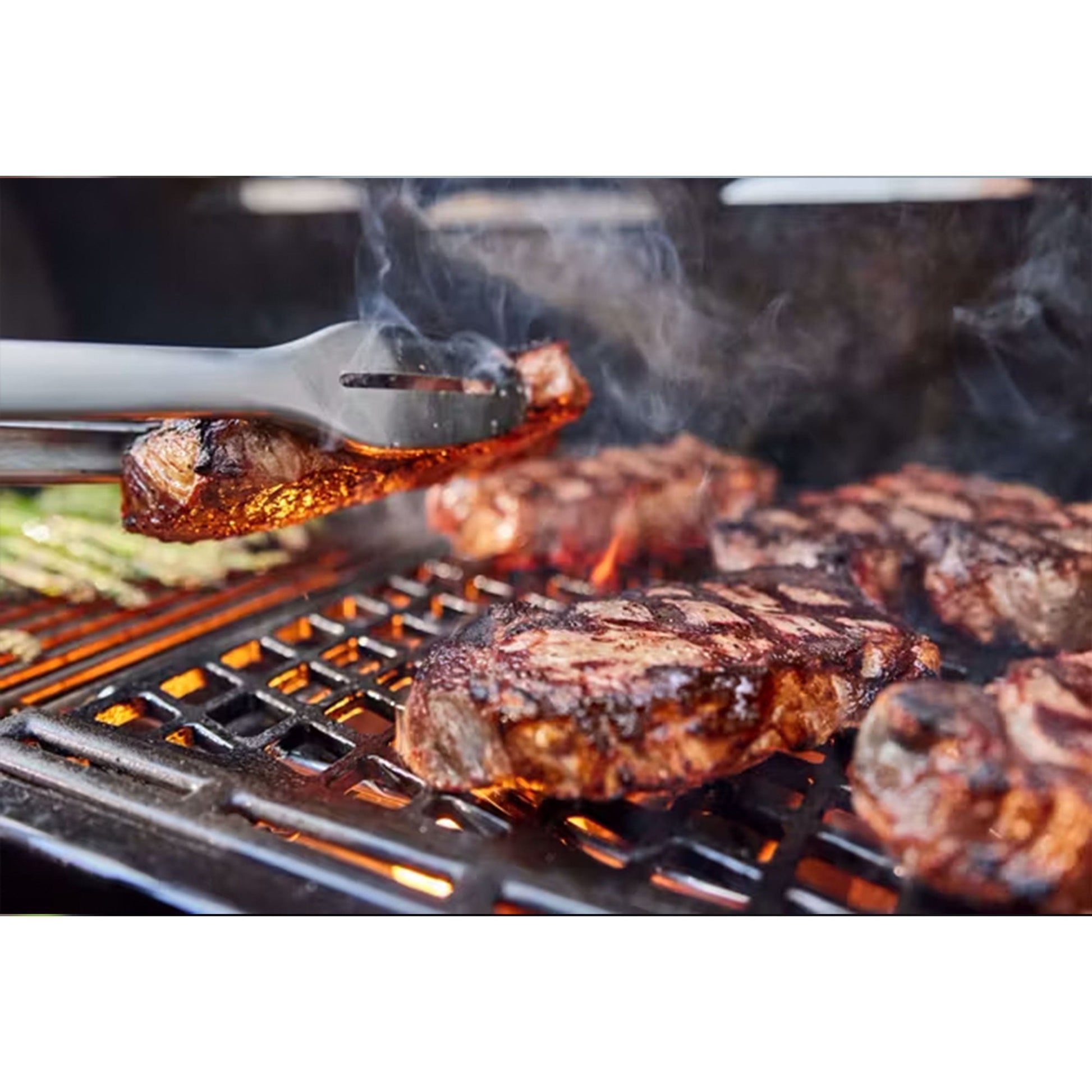Weber SmokeFire Sear ELX4 Outdoor 24" Wood Fire Pellet Smart Smoker Grill, Black — image 5