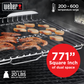 Weber SmokeFire Sear ELX4 Outdoor 24" Wood Fire Pellet Smart Smoker Grill, Black — image 12