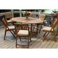 Outdoor Interiors 7 Piece Fold and Store Eucalyptus Hardwood Outdoor Dining Set — image 4