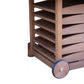 Outdoor Interiors 7 Piece Fold and Store Eucalyptus Hardwood Outdoor Dining Set — image 10