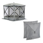 CLAM Quick Set Venture Canopy Shelter + CLAM Quick Set Screen, Gray (2 Pack)