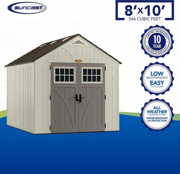Suncast BMS8100 8' x 10' Tremont Storage Shed - image 3