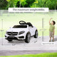 TOBBI 6 Volt Kids Electric Battery Powered Ride On Toy Mercedes Benz Car, White — image 2