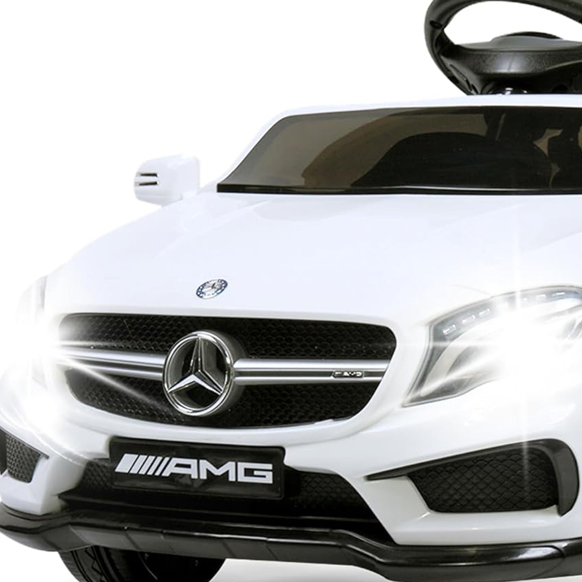 TOBBI 6 Volt Kids Electric Battery Powered Ride On Toy Mercedes Benz Car, White — image 8