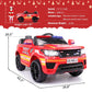 TOBBI 12 Volt Battery Powered Ride On Fire Truck for Kids Ages 3 Years, Red — image 2