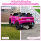 TOBBI 12 Volt Battery Powered Ride On Police SUV for Kids Ages 3 Years, Rose Red — image 7