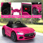 TOBBI Kids Ride On Car, 12V Maserati Ghibli Electric Toy w/ Remote, Music, Pink — image 4