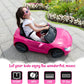 TOBBI Kids Ride On Car, 12V Maserati Ghibli Electric Toy w/ Remote, Music, Pink — image 6