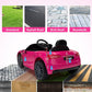 TOBBI Kids Ride On Car, 12V Maserati Ghibli Electric Toy w/ Remote, Music, Pink — image 9