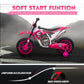 TOBBI 12 Volt Toddler Motorcycle Kids Dirt Bike with Training Wheels, Rose Pink — image 4