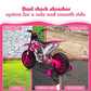 TOBBI 12 Volt Toddler Motorcycle Kids Dirt Bike with Training Wheels, Rose Pink — image 5