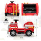TOBBI Kids Ride on Fire Truck, Battery Powered Car w/ Ladder, Lights, Tools, Red — image 2