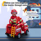 TOBBI Kids Ride on Fire Truck, Battery Powered Car w/ Ladder, Lights, Tools, Red — image 5