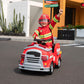 TOBBI Kids Ride on Fire Truck, Battery Powered Car w/ Ladder, Lights, Tools, Red — image 7